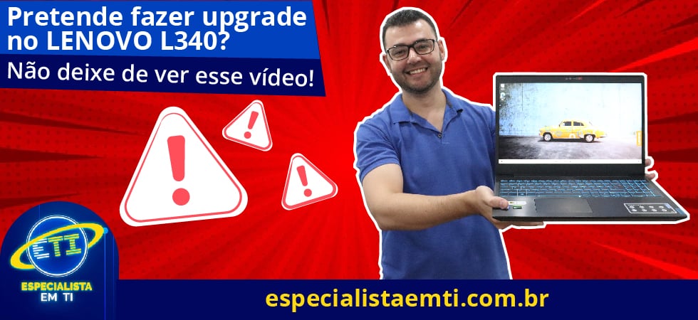 notebook lenovo L340 upgrade